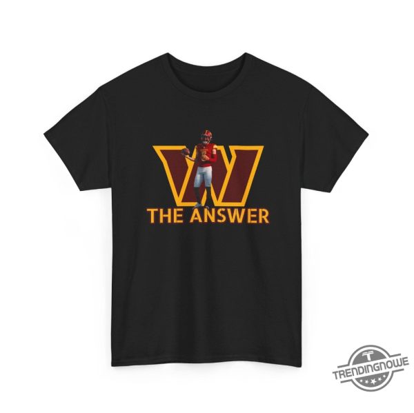 Jayden Daniels The Answer Shirt Jayden Daniels Shirt Football American Graphic Vintage Football Shirt Hoodie Sweatshirt trendingnowe 1