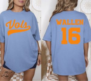 Tennessee Vols Wallen Shirt Wallen 16 Tshirt Morgan Wallen Inspired Vols Sweatshirt Tennessee Volunteer Football Fan Shirt giftyzy 2