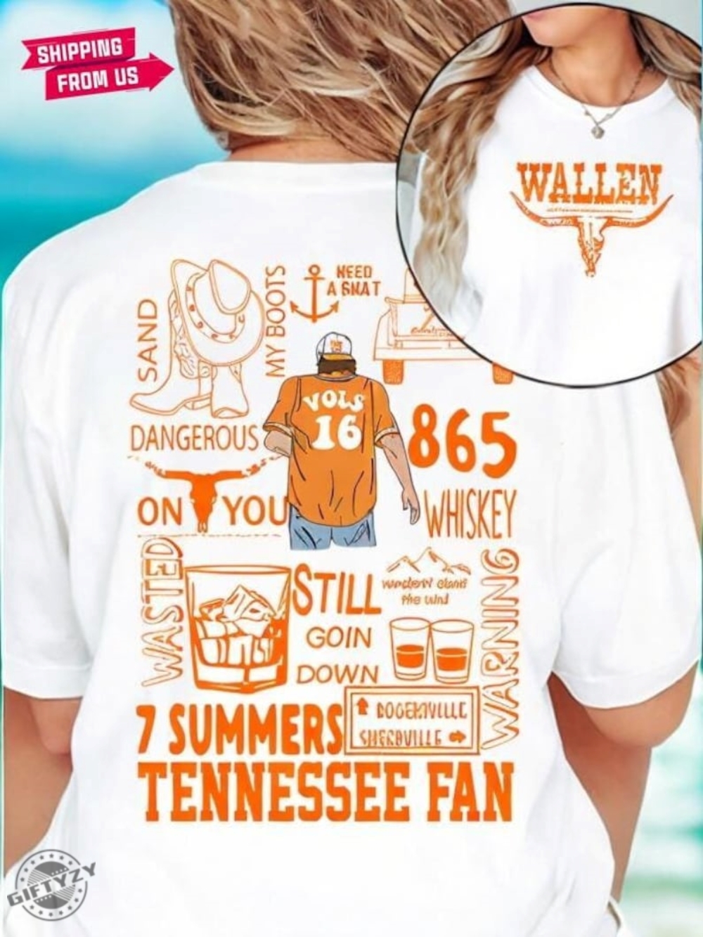 Morgan Wallen 7 Summer Tennessee Fan Tshirt Morgan Wallet Hoodie Tennessee Vols Wallen Sweatshirt Morgan Wallen Merch