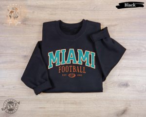 Vintage Miami Football Shirt Dolphins Sweatshirt Miami Football Game Day Hoodie Dolphins Fans Tshirt Miami Football Game Day Shirt giftyzy 5