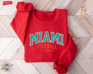 Vintage Miami Football Shirt Dolphins Sweatshirt Miami Football Game Day Hoodie Dolphins Fans Tshirt Miami Football Game Day Shirt giftyzy 7