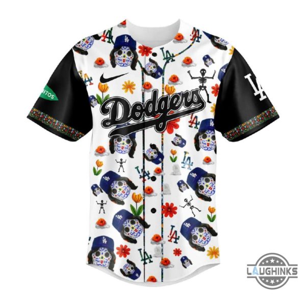 la dodgers jerseys nike dia de los dodgers baseball jersey shirt 2024 los angeles baseball gift for fans laughinks 1