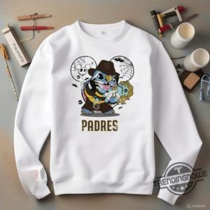 San Diego Padres T Shirt San Diego Padres Stitch Freddy Krueger Halloween Shirt trendingnowe 2