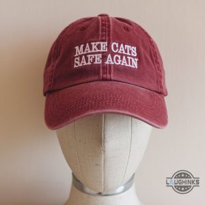 make cats safe again embroidered dad hat vintage funny donald trump 2024 maga baseball caps laughinks 1