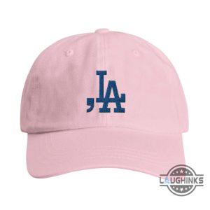 comma la hat kamala harris logo dodgers inspired embroidered baseball cap