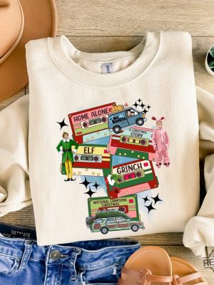 Christmas Music Cassette Tapes Sweatshirt Christmas Songs Shirt Christmas Party Shirt Merry Christmas Shirt revetee 6