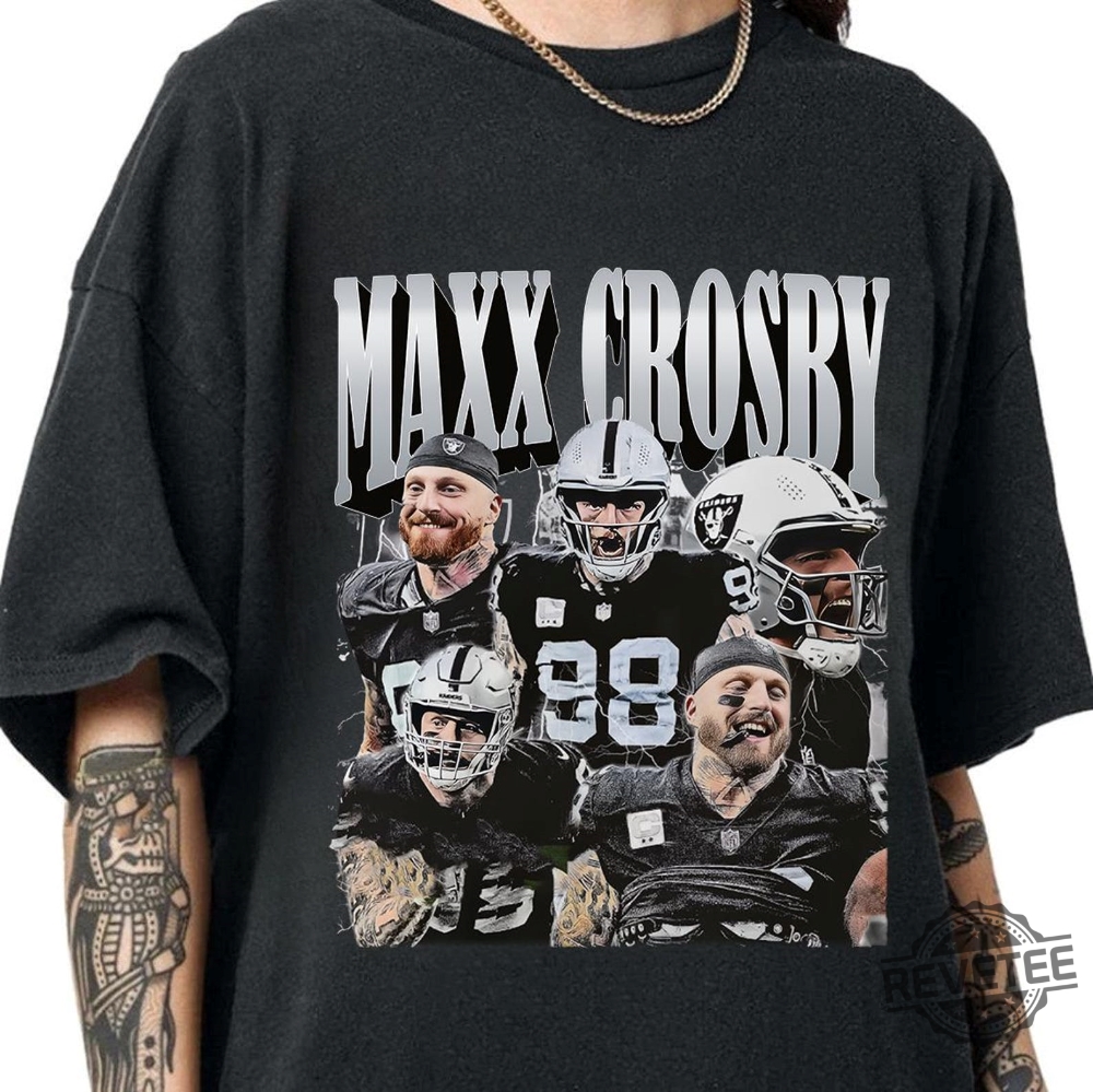 Maxx Crosby Shirt Football American Graphic Vintage Football 90S Bootleg Inspired Gift Fan Unisex Shirt