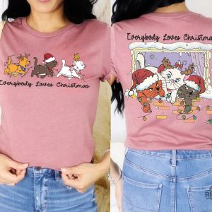 Everybody Loves Christmas Sweatshirt Marie Toulouse Berlioz Christmas Tree Kitten Tee Christmas Squad Shirt revetee 4