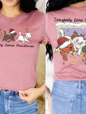 Everybody Loves Christmas Sweatshirt Marie Toulouse Berlioz Christmas Tree Kitten Tee Christmas Squad Shirt revetee 4