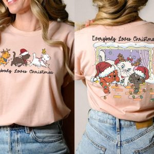 Everybody Loves Christmas Sweatshirt Marie Toulouse Berlioz Christmas Tree Kitten Tee Christmas Squad Shirt revetee 5