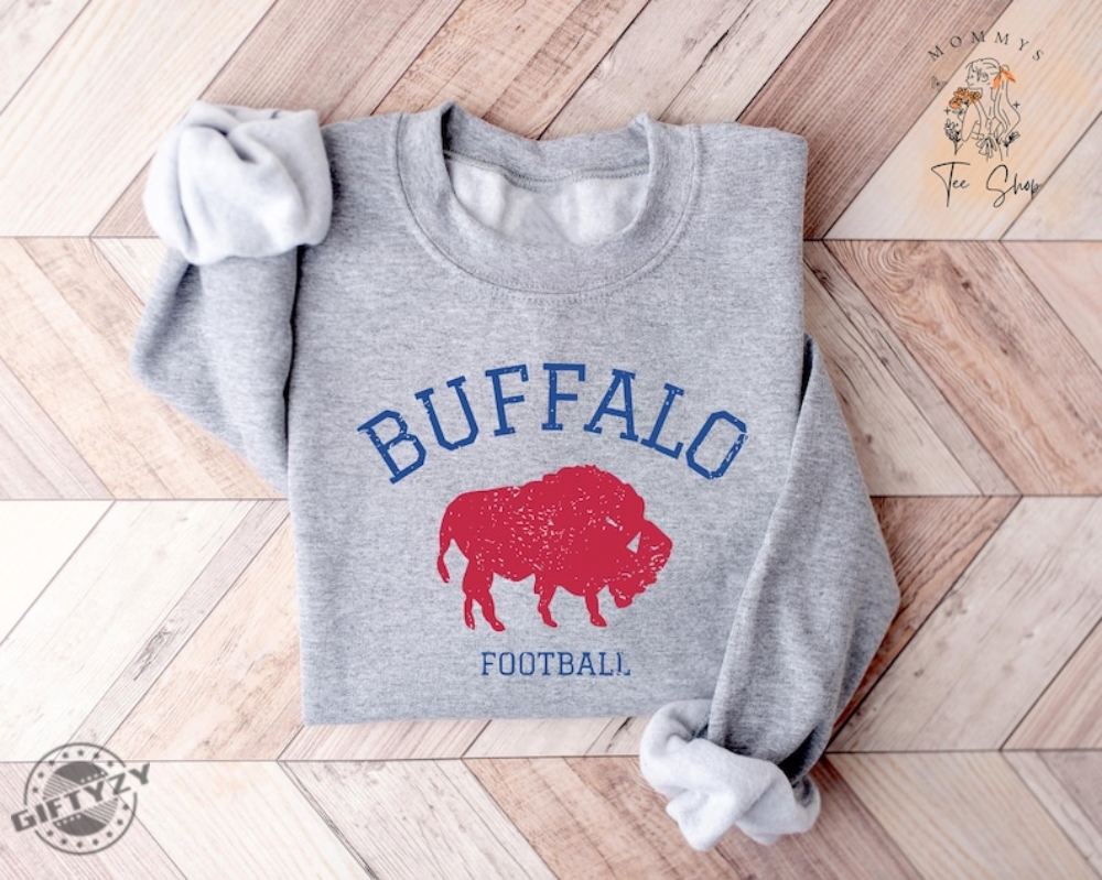 Buffalo Football Vintage Shirt Retro Buffalo Football Crewneck Sweatshirt Buffalo Bills Football T-Shirt Bills Football Gift 