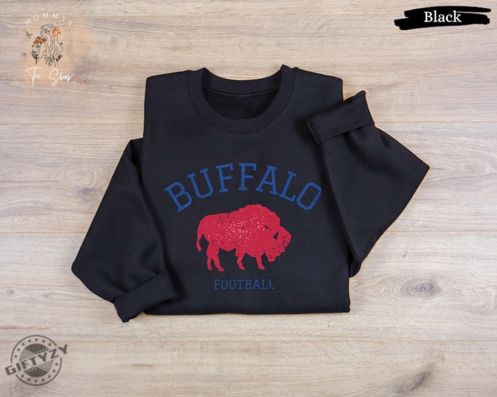 Buffalo Football Vintage Shirt Retro Buffalo Football Crewneck Sweatshirt Buffalo Bills Football T-Shirt Bills Football Gift 