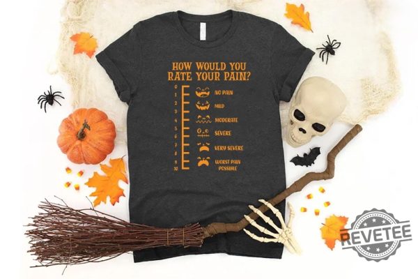 Funny Halloween Nurse Tee How Would You Rate Your Pain Halloween Costume Ideas Womens Halloween Costumes revetee 2