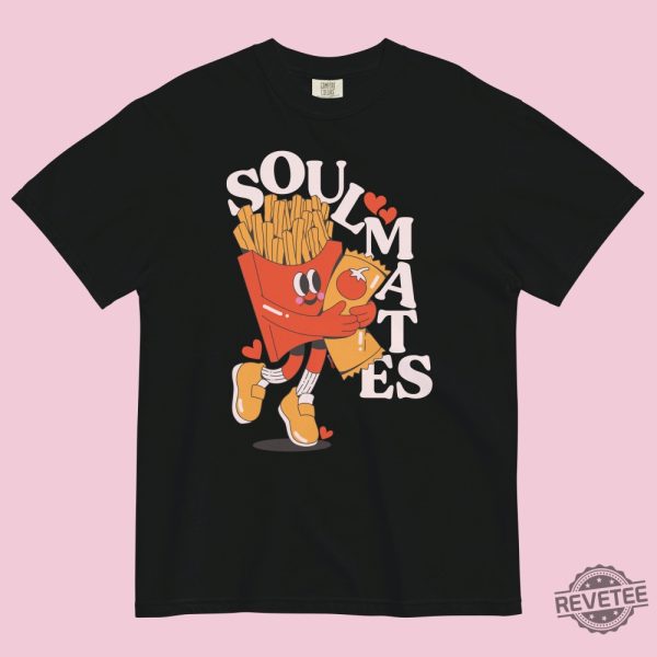 Soulmates Fries Ketchup Shirt Cute Food Foodie Chef Gift Weird Graphic Tee revetee 1