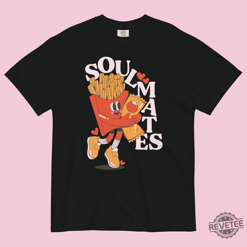 Soulmates Fries Ketchup Shirt Cute Food Foodie Chef Gift Weird Graphic Tee