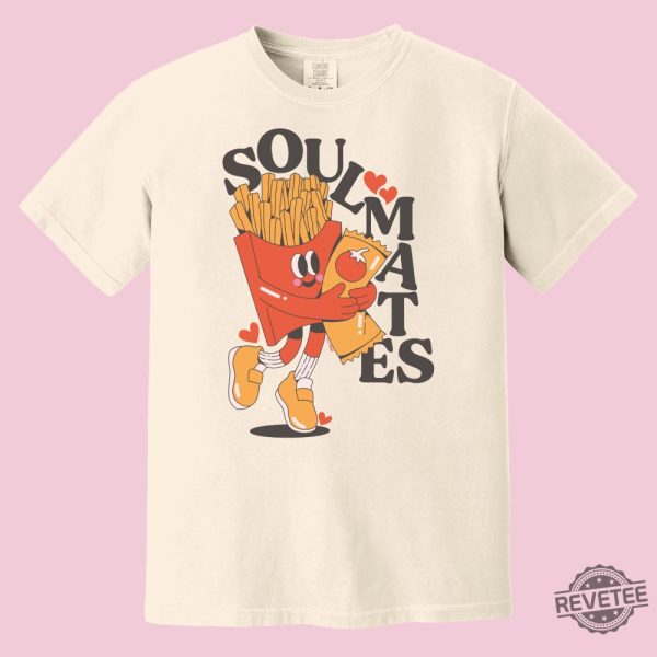 Soulmates Fries Ketchup Shirt Cute Food Foodie Chef Gift Weird Graphic Tee revetee 2