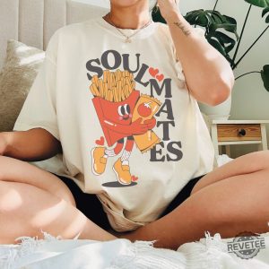 Soulmates Fries Ketchup Shirt Cute Food Foodie Chef Gift Weird Graphic Tee revetee 3