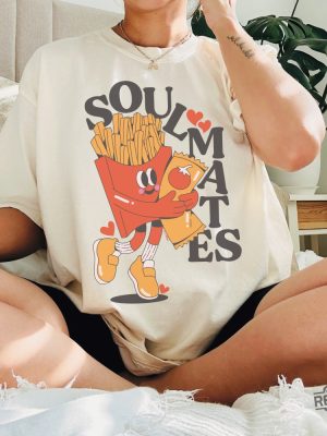 Soulmates Fries Ketchup Shirt Cute Food Foodie Chef Gift Weird Graphic Tee revetee 3