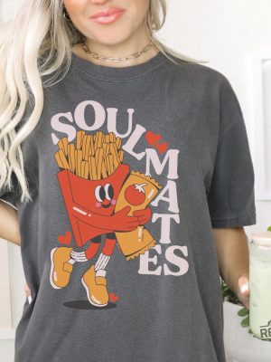 Soulmates Fries Ketchup Shirt Cute Food Foodie Chef Gift Weird Graphic Tee revetee 5