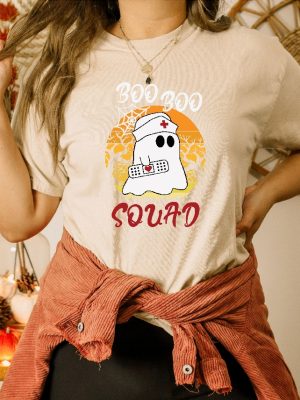 Halloween Boo Boo Squad Shirt Halloween Ghost Nurse Shirt Halloween Nurse Crew Shirt revetee 2