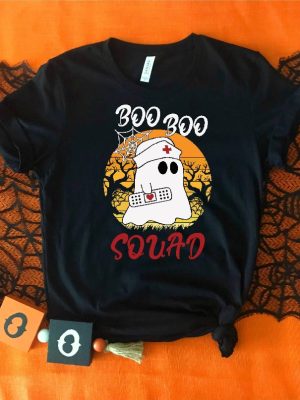 Halloween Boo Boo Squad Shirt Halloween Ghost Nurse Shirt Halloween Nurse Crew Shirt revetee 3