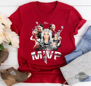 aja wilson mvp shirt wnba 2024 champion basketball gift