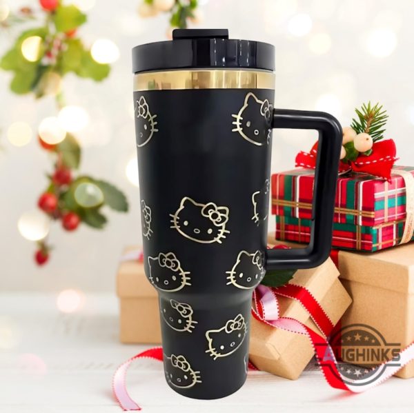 sanrio hello kitty stanley tumbler dupe 40oz gold version