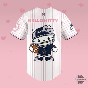 striped sanrio hello kitty x dallas cowboys baseball jersey shirt nike nfl football gift laughinks 2