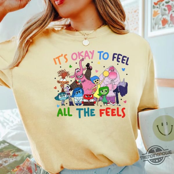 Mixed Emotions Shirt Its Okay To Feel All The Feels T Shirt Disney Shirt Therapy Shirt Teacher Shirt Gift For Teacher trendingnowe 2