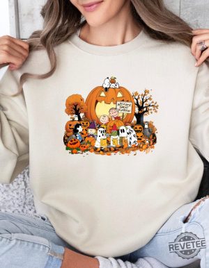 Welcome Great Pumpkin Chris Brown Shirt Halloween Shirt Snoopy Halloween Shirt revetee 2