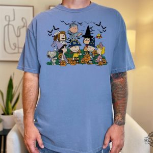 Halloween Trick Or Treat T Shirt Cute Halloween T Shirt Peanuts Halloween Shirt Snoopy Halloween Shirt revetee 3