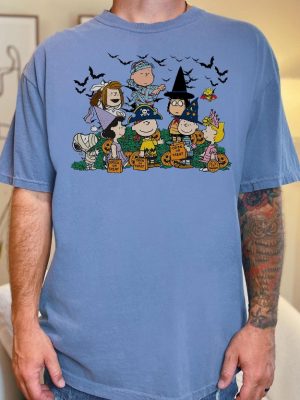 Halloween Trick Or Treat T Shirt Cute Halloween T Shirt Peanuts Halloween Shirt Snoopy Halloween Shirt revetee 3