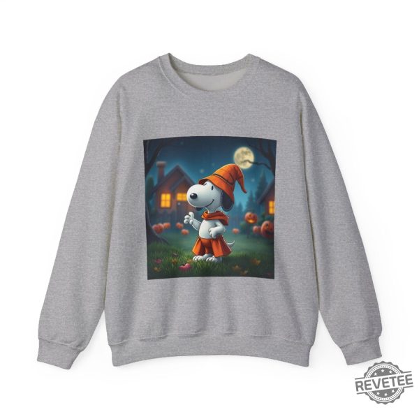 Snoopy Halloween Crewneck Sweatshirt Halloween Sweatshirt Snoopy Halloween Shirt revetee 1