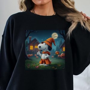 Snoopy Halloween Crewneck Sweatshirt Halloween Sweatshirt Snoopy Halloween Shirt revetee 4