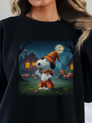 Snoopy Halloween Crewneck Sweatshirt Halloween Sweatshirt Snoopy Halloween Shirt revetee 4