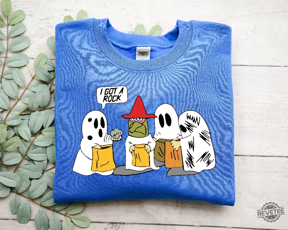 I Got A Rock Sweatshirt Trick Or Treat Sweatshirt Ghost Halloween Sweatshirt Snoopy Halloween Shirt