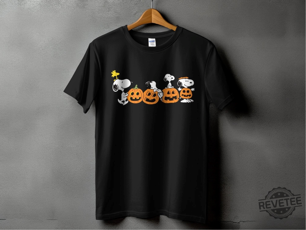 Halloween Snoopy T Shirt Peanuts Comic Strip Shirt Cute Pumpkins Tee Snoopy Halloween Shirt