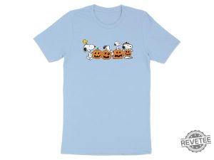 Halloween Snoopy T Shirt Peanuts Comic Strip Shirt Cute Pumpkins Tee Snoopy Halloween Shirt revetee 2