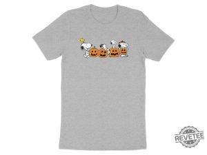 Halloween Snoopy T Shirt Peanuts Comic Strip Shirt Cute Pumpkins Tee Snoopy Halloween Shirt revetee 3