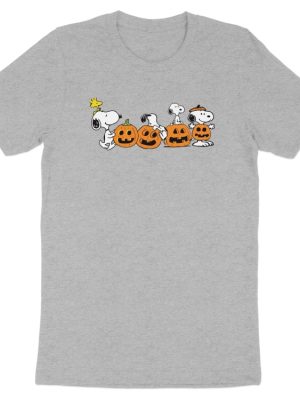 Halloween Snoopy T Shirt Peanuts Comic Strip Shirt Cute Pumpkins Tee Snoopy Halloween Shirt revetee 3