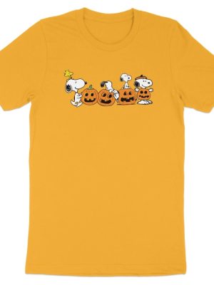 Halloween Snoopy T Shirt Peanuts Comic Strip Shirt Cute Pumpkins Tee Snoopy Halloween Shirt revetee 7