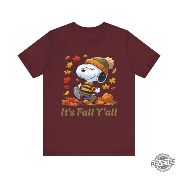 Snoopy Fall Shirt Fall Snoopy Shirt Nostalgia Shirt Fall Things Shirt Its Fall Yall Shirt revetee 5