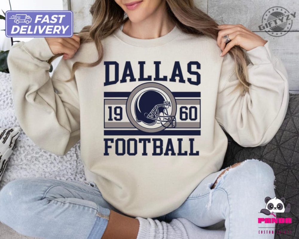 Retro Dallas Football Shirt Dallas Football Sweatshirt Cowboys Tshirt Football Fan Hoodie Game Day Outfit Texas Enthusiast Gift