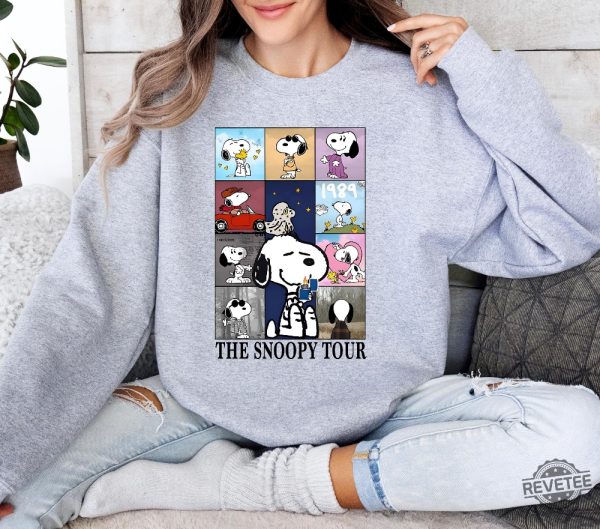 Taylor Swift Eras Tour Snoopy Shirt Snoopy Dog Sweater Taylor Swift Eras Crewneck Snoopy Tour Shirt revetee 1