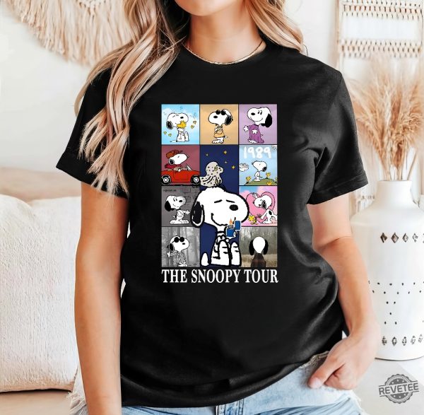 Taylor Swift Eras Tour Snoopy Shirt Snoopy Dog Sweater Taylor Swift Eras Crewneck Snoopy Tour Shirt revetee 2