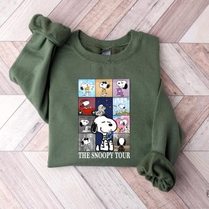 Taylor Swift Eras Tour Snoopy Shirt Snoopy Dog Sweater Taylor Swift Eras Crewneck Snoopy Tour Shirt revetee 4