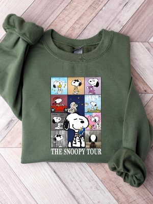 Taylor Swift Eras Tour Snoopy Shirt Snoopy Dog Sweater Taylor Swift Eras Crewneck Snoopy Tour Shirt revetee 4