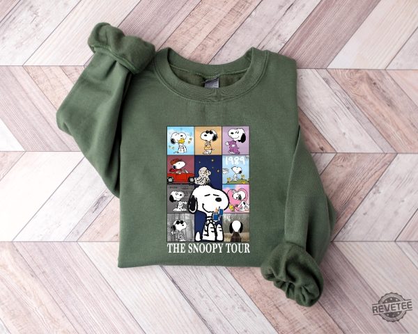 Taylor Swift Eras Tour Snoopy Shirt Snoopy Dog Sweater Taylor Swift Eras Crewneck Snoopy Tour Shirt revetee 4