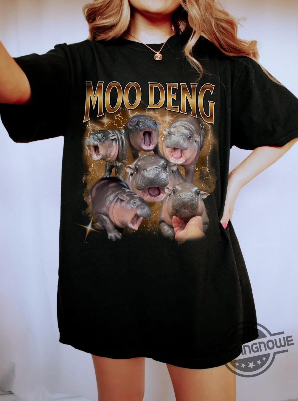 Moo Deng Rap Shirt Moo Deng T Shirt Hippo Cute Moo Deng Funny Tshirt Halloween Gift For Moo Deng Fan Club