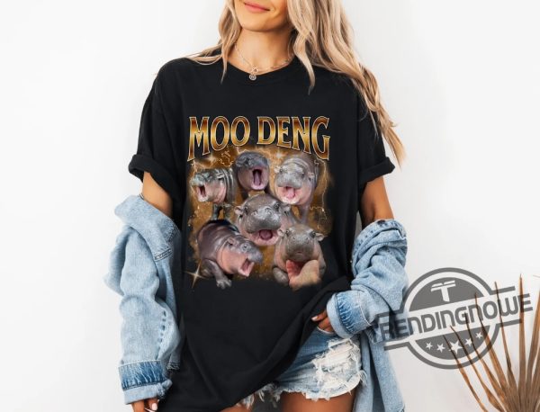 Moo Deng Rap Shirt Moo Deng T Shirt Hippo Cute Moo Deng Funny Tshirt Halloween Gift For Moo Deng Fan Club trendingnowe 2